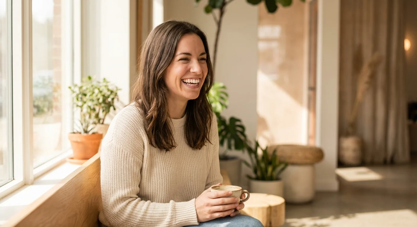 Happy dental patient